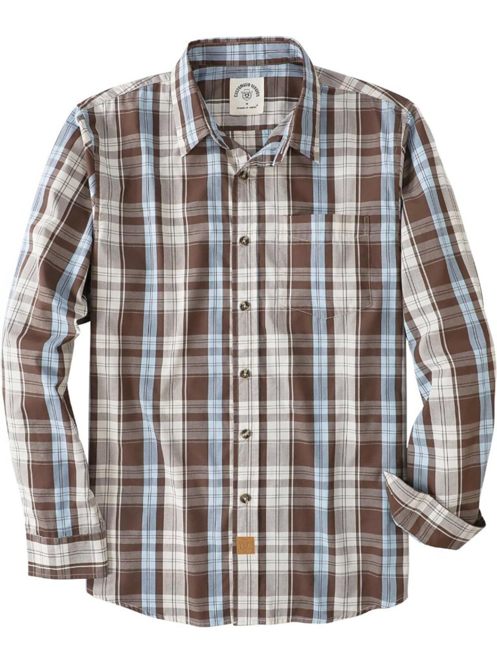 Men's Casual Long Sleeve Plaid Button Down Shirt | Soft & Stylish Top